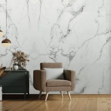 placas símil mármol living room